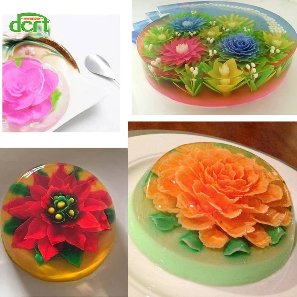 Желатиновые художественные инструменты для украшения торта 3D Желейный пудинг 10