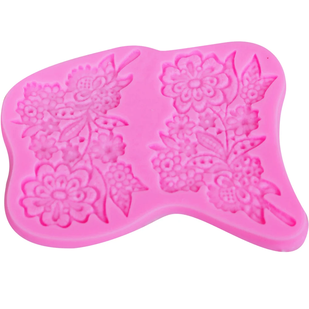 10PCS/SET Flower Border Silicone Lace Mold Fondant Cake Decorating Tool Chocolate Resin Clay Candy Mould Baking m706 | Дом и сад
