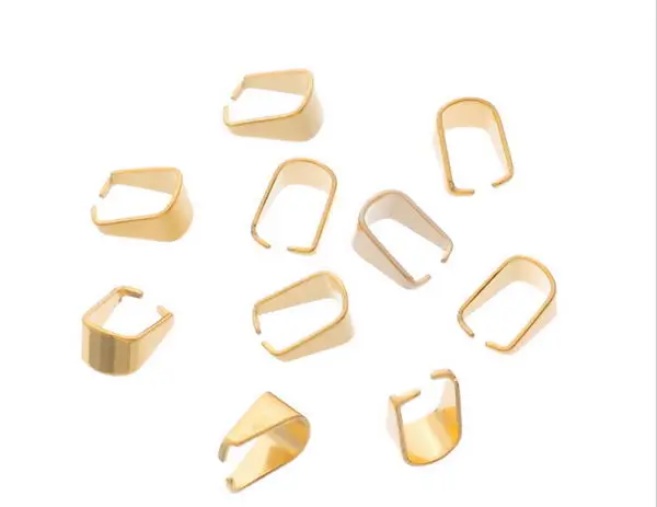 50 шт./лот Нержавеющая сталь Позолоченные пешня Серьги Подвески Ювелирных