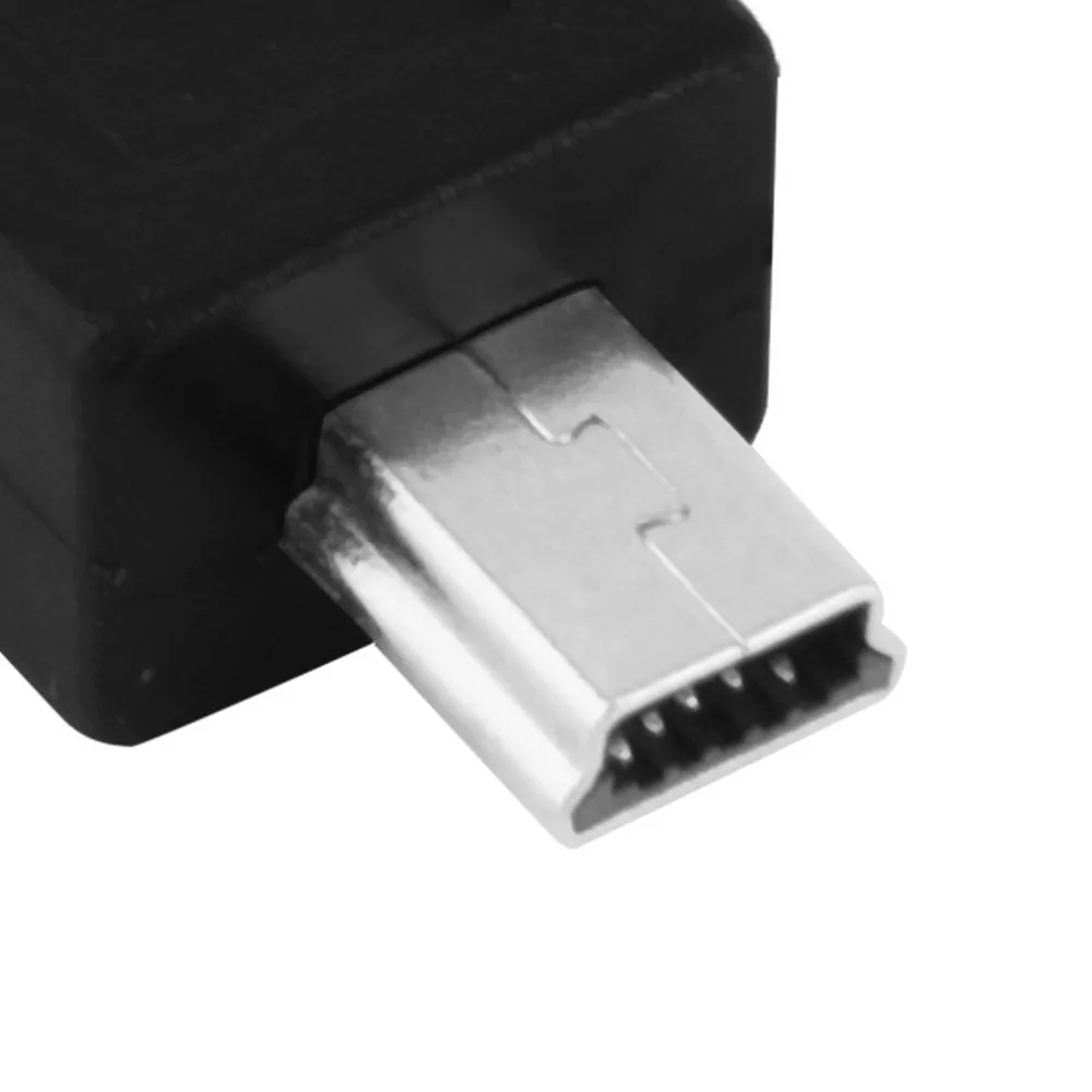 Черный Micro USB женщина к Mini разъем Мужской конвертер адаптер новейшие|Соединители|