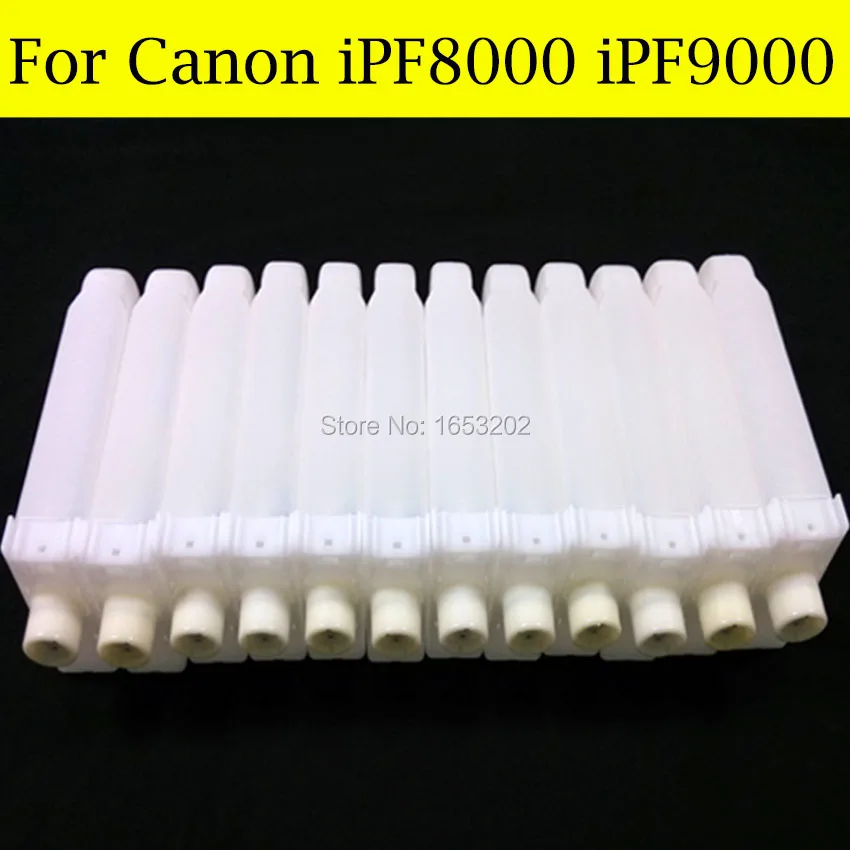 12 шт./лот пустой для Canon PFI 701 набор чернил заправки картриджа принтера iPF8000 iPF9000