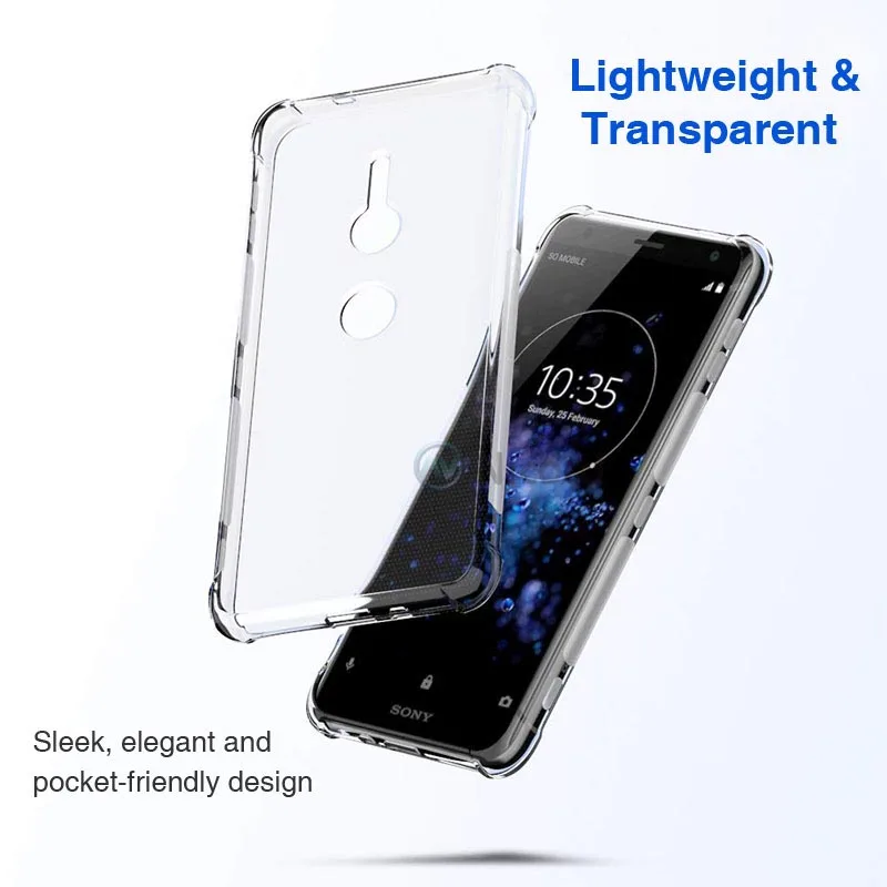 Фото Чехол для Sony Xperia XZ3, 1, 10 PLUS, ультратонкий, мягкий, из ТПУ, прозрачный, силиконовый, сумки для Sony Xperia L3, L2, XA2, XA1, L1, XZ1, XZ Compact №2
