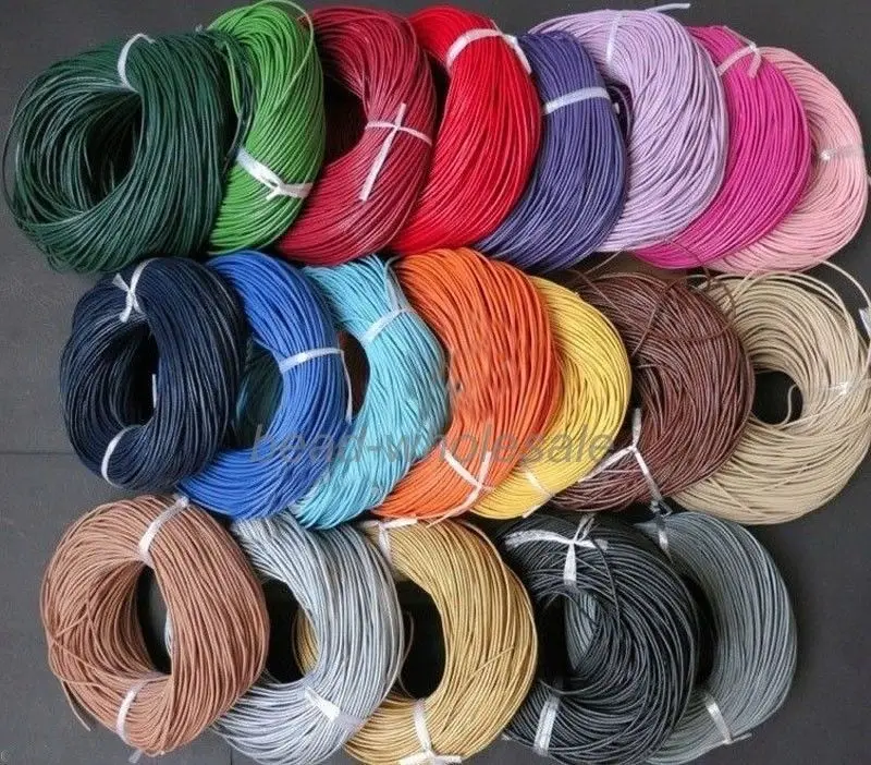 3 мм круглый ювелирный шнур из натуральной кожи 32 8 фута|cord lace|cord jewelrycord love |