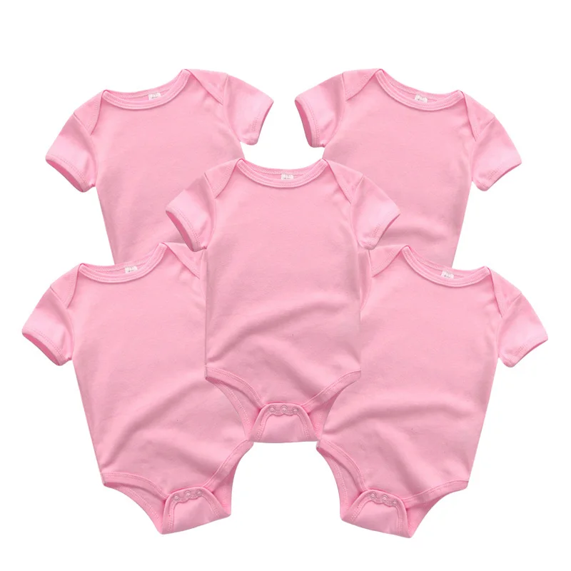 Baby Clothes5062 5 шт./лот комбинезон унисекс Одежда с единорогом для девочек одежда с короткими рукавами для маленьких девочек комбинезон для новорожденных - Цвет: Baby Clothes5062