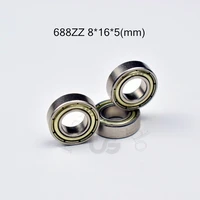 bearing 10pcs 688zz 8165mm free shipping chrome steel metal sealed high speed mechanical equipment parts