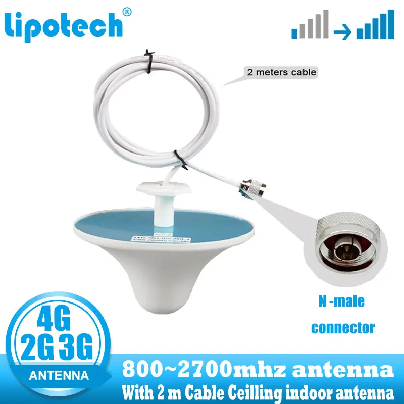 Внутренняя антенна Lintratek 2G 3G 4G разъем N типа 800 2700 Гц внутренняя
