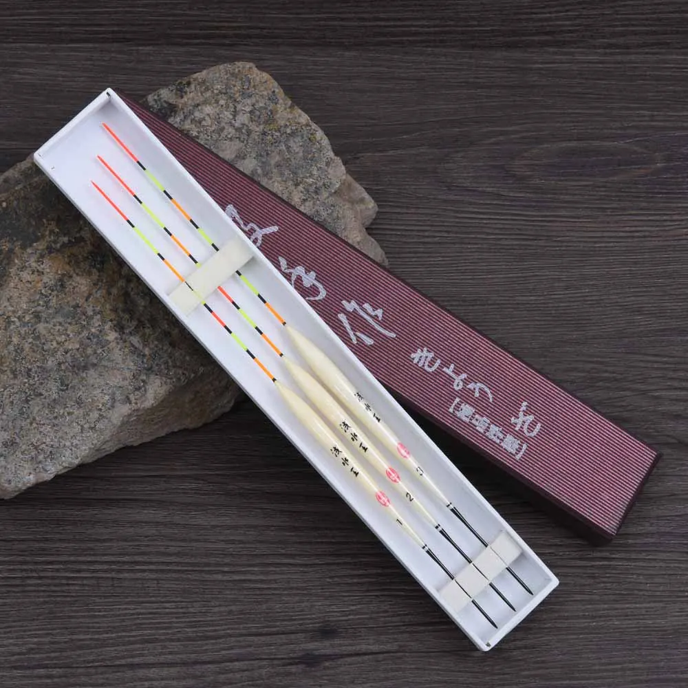 3 шт. Рыболовные Поплавки Деревянный Поплавок для рыбалки набор рыболовных