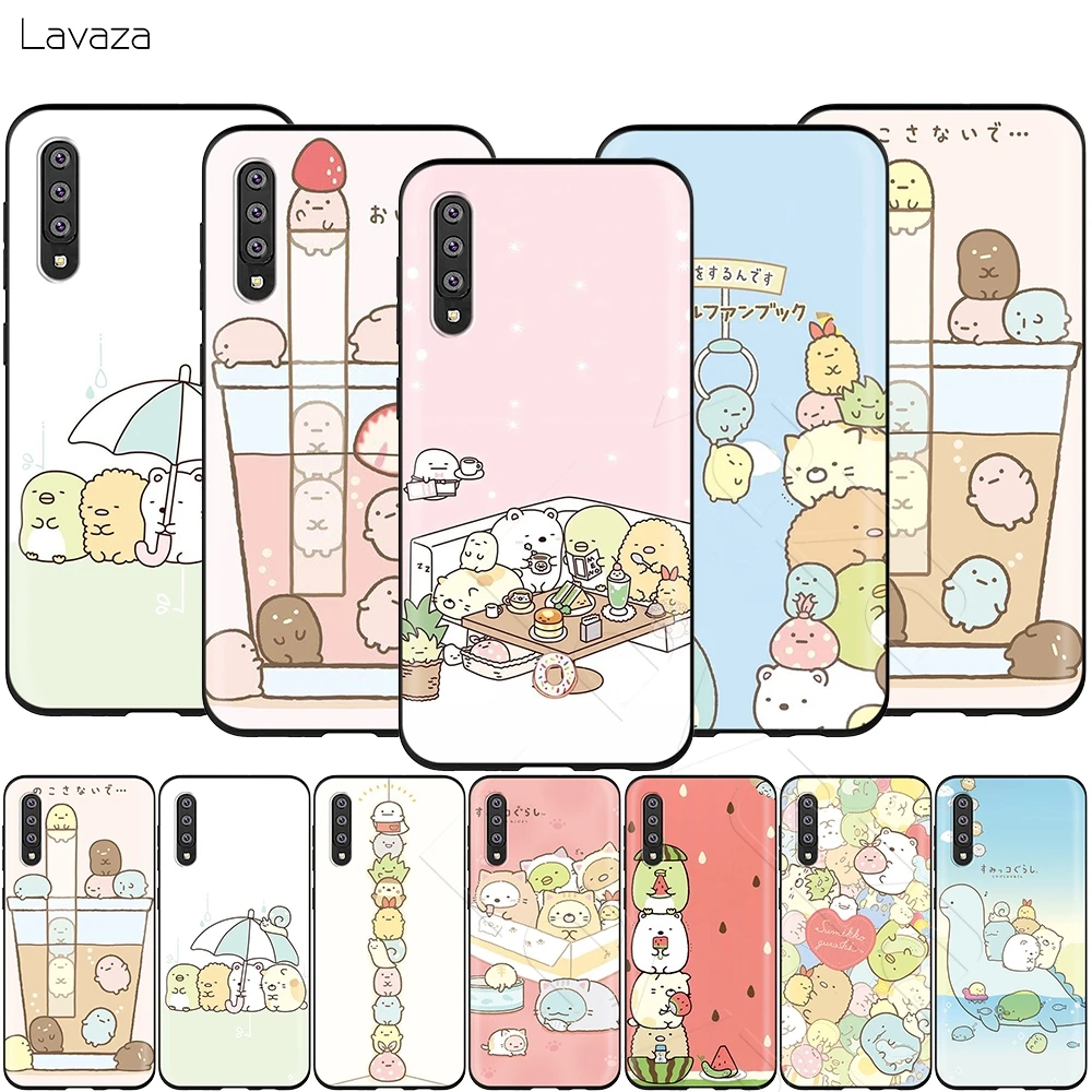 Lavaza Sumikko Gurashi Art Solid Case for Samsung Galaxy Note 10 Plus A10 A30 A40 A50 A70 M20 A20 A20S A10S A30S A50S |