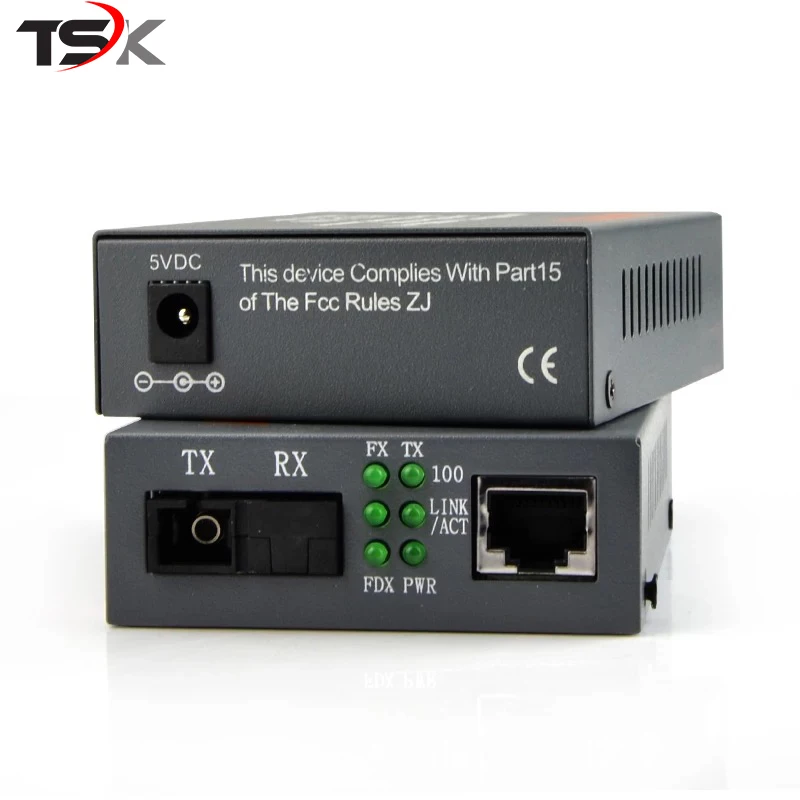 Htb-3100ab волоконно-оптических Media Converter волокно трансивер одиночный конвертер 25 км SC