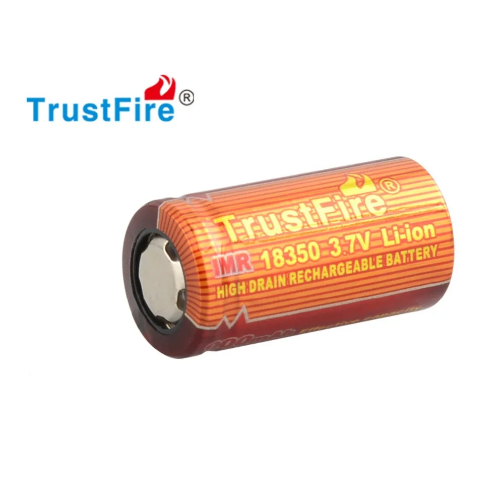Аккумуляторная батарея TrustFire IMR 18350 2 шт./лот для фонарика электронного дыма |