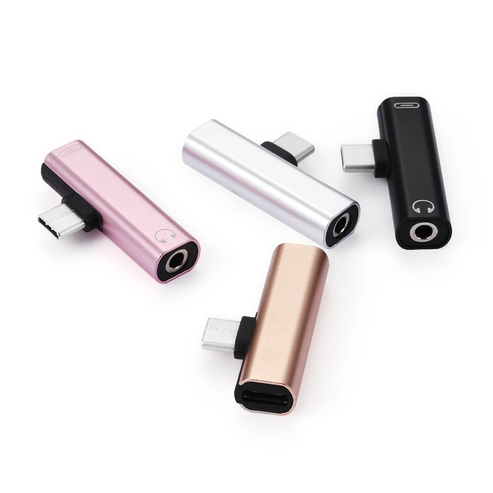 Универсальный переходник для наушников Mini USB Type C на 3 5 мм AUX кабель аксессуары