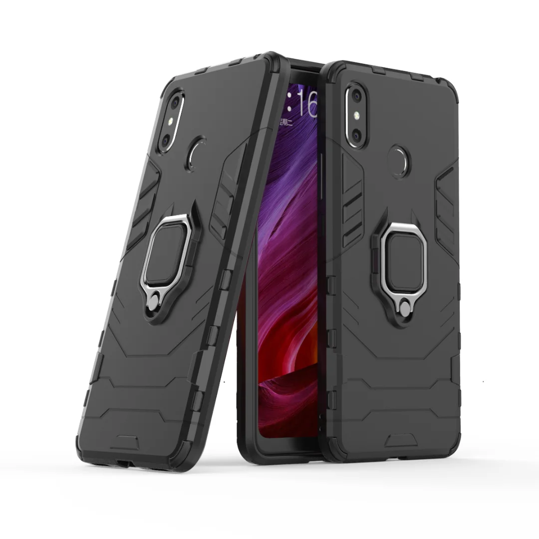 Гибридный Heavy Duty Броня телефон чехлы для Xiaomi Mi макс 3 Max3 противоударный 3D робот