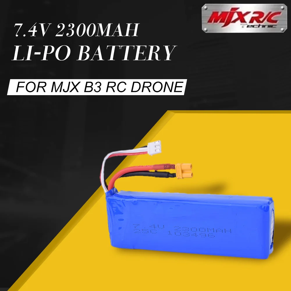 MJX Bugs B3 7 4 V 2300mAh 25C Li po аккумуляторная батарея с вилкой XT30 запасные части Аксессуары