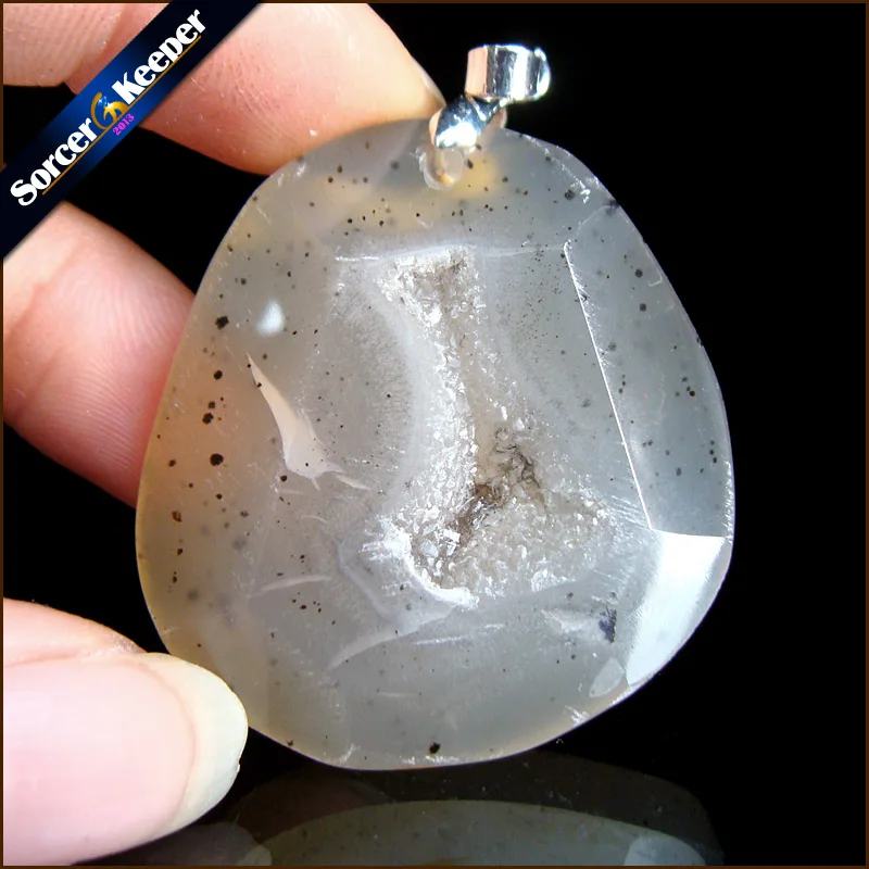 Натуральный камень, полированный Agate геодезический кварц Crystal Cluster Druzy Drusy Elestial Skeleton Agate, образец подходит для изготовления ювелирных изделий M468