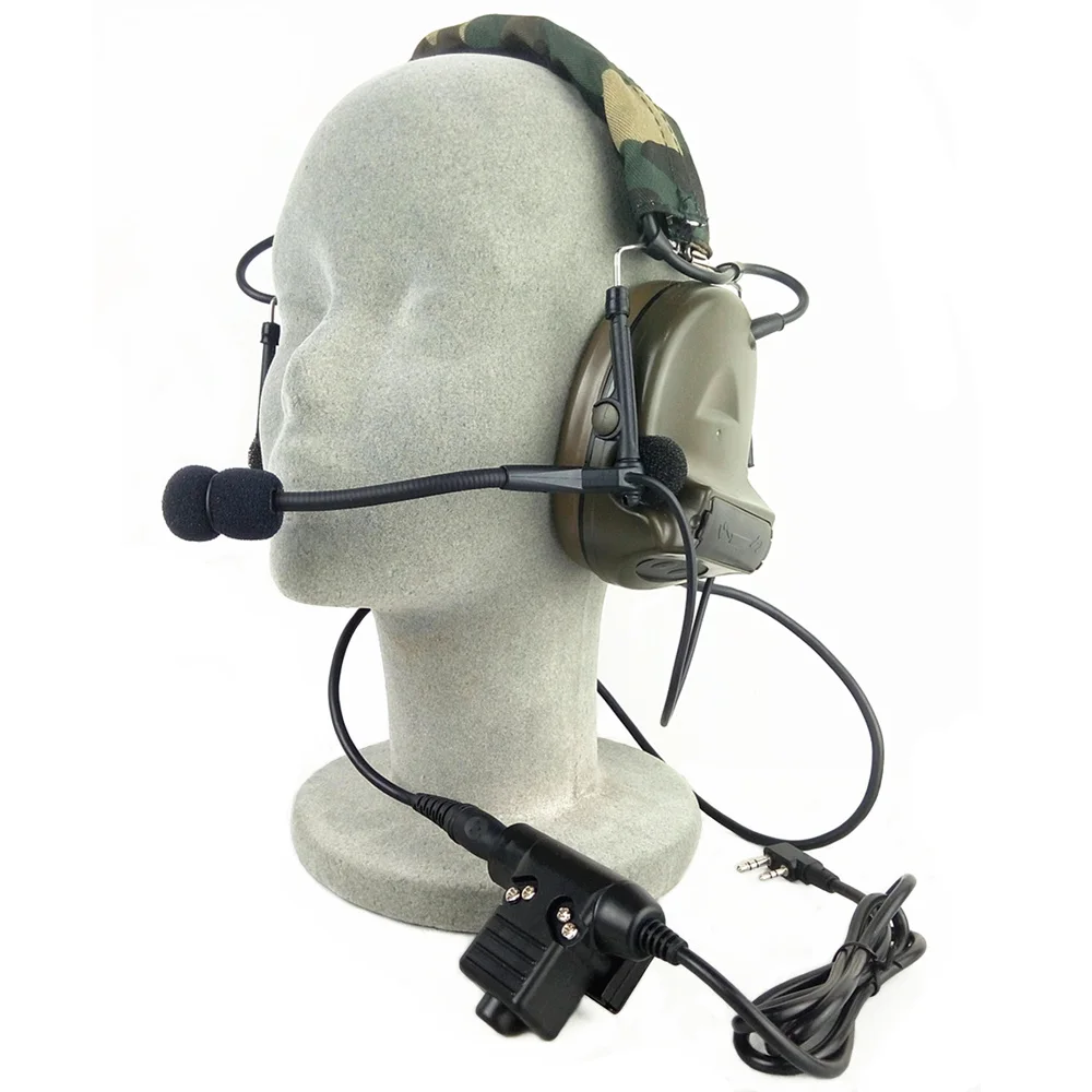 Z тактическая гарнитура наушники с U94 PTT Kenwood 2 Way Pin Comtac II Шум Снижение иди и болтай