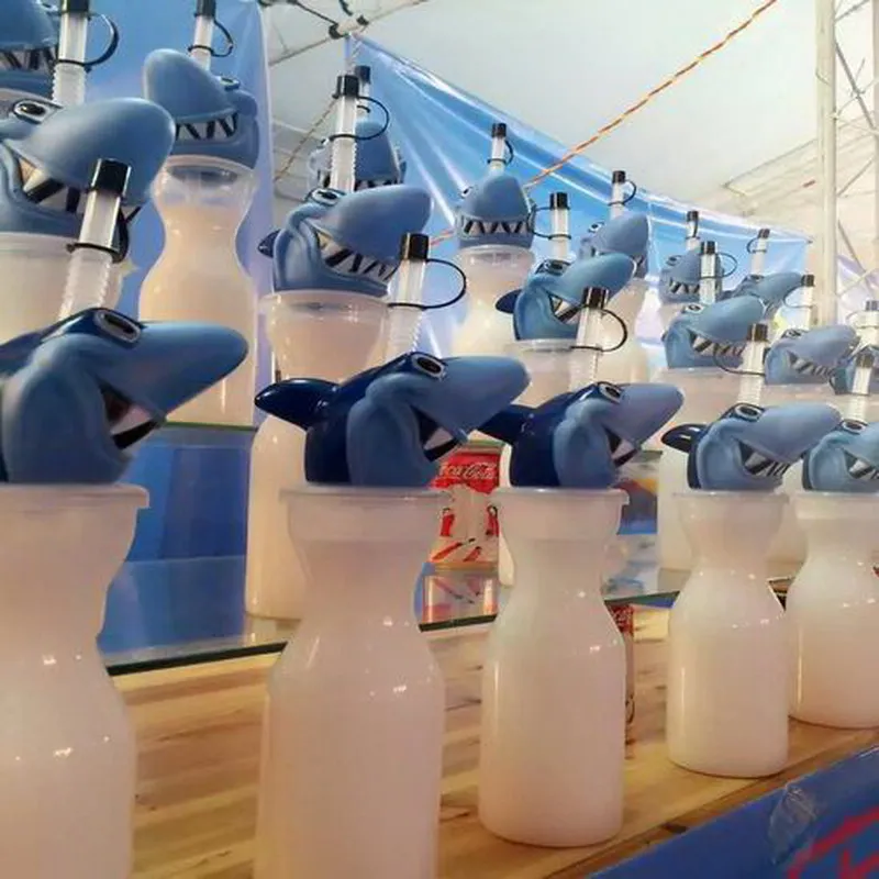 Прозрачная пластиковая бутылка для воды с акулой 500 мл|fashion water bottle|water bottlewater bottle