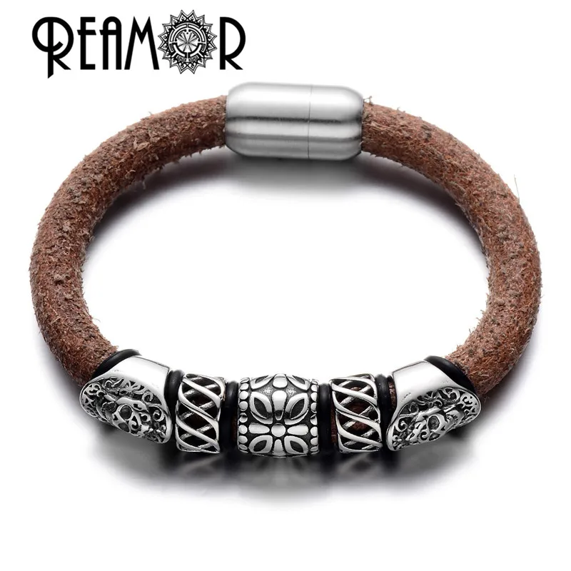 Бусины шармы REAMOR из нержавеющей стали 316L в стиле панк 5 шт.|european charm beads|charm beadsbead