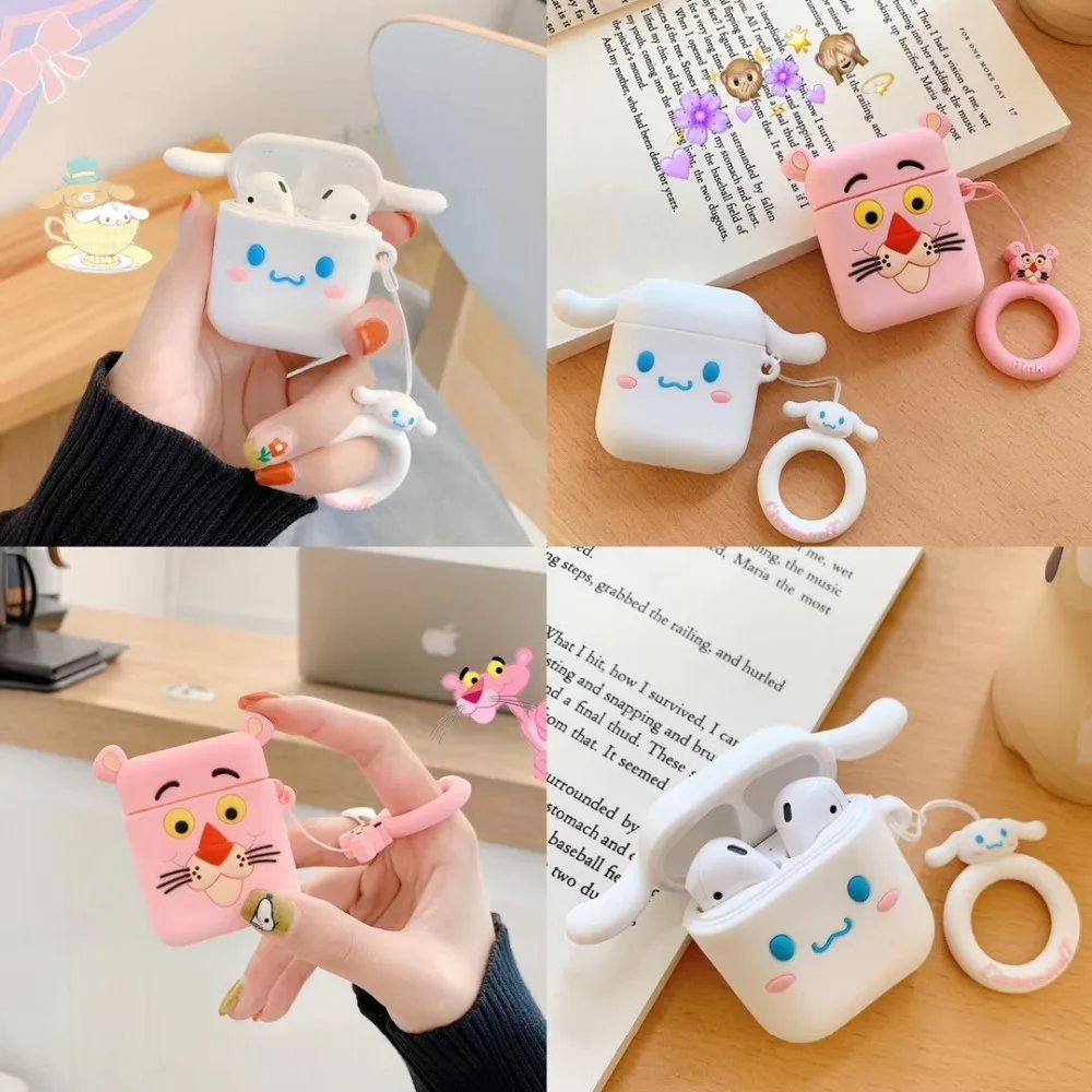 Мультфильм клубника авокадо брелок силиконовый чехол для Apple Airpods чехол Аксессуары Bluetooth наушники защитный Брелок «Обложка»