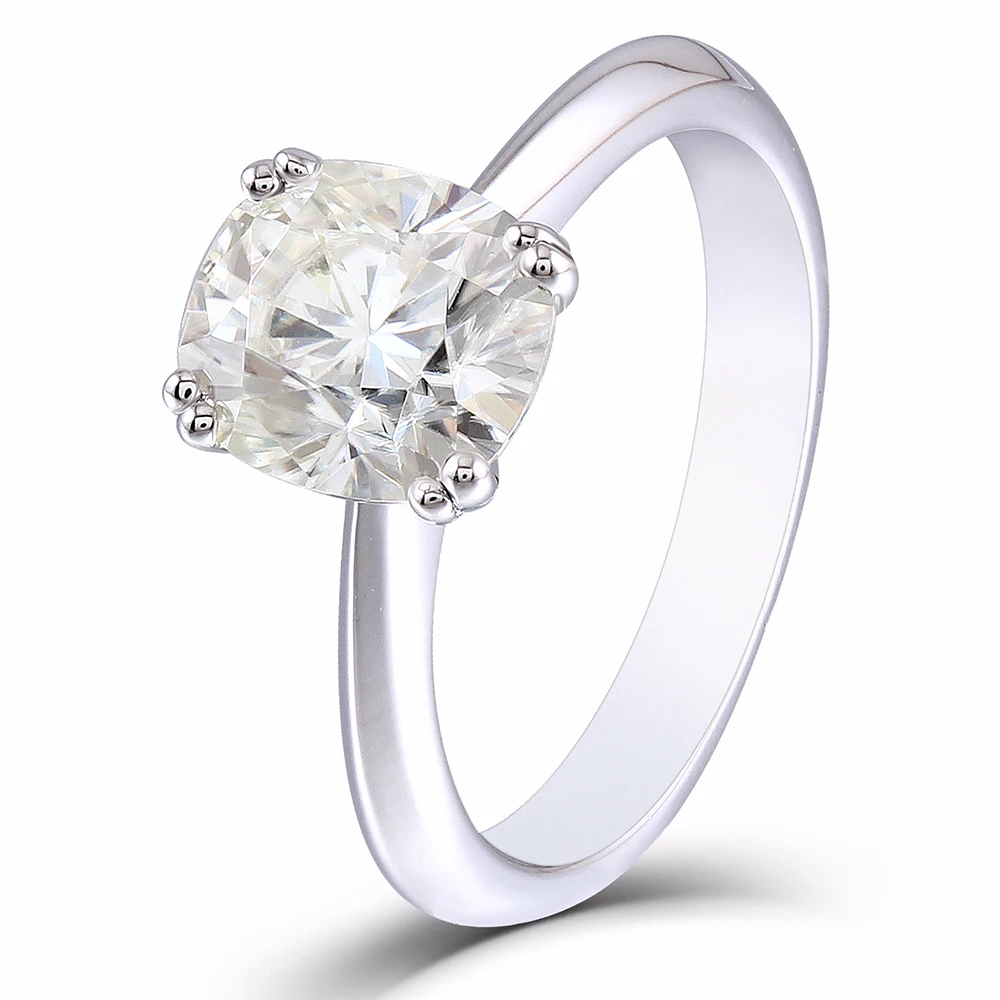 Женское серебряное кольцо для обручения Transgems 2 карата ct 7X8mm | Украшения и