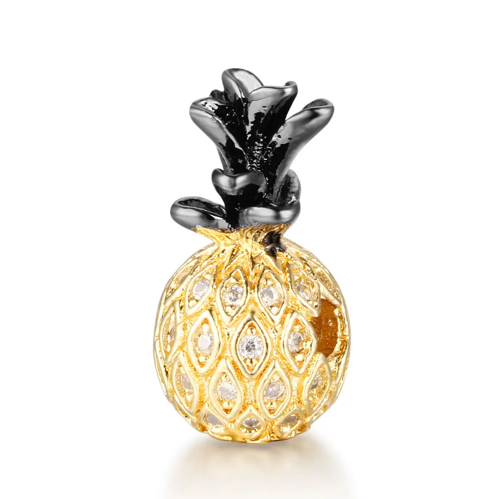 

1pcs/lot Copper zircon colour optional bromeliad pendant necklace SLCA218