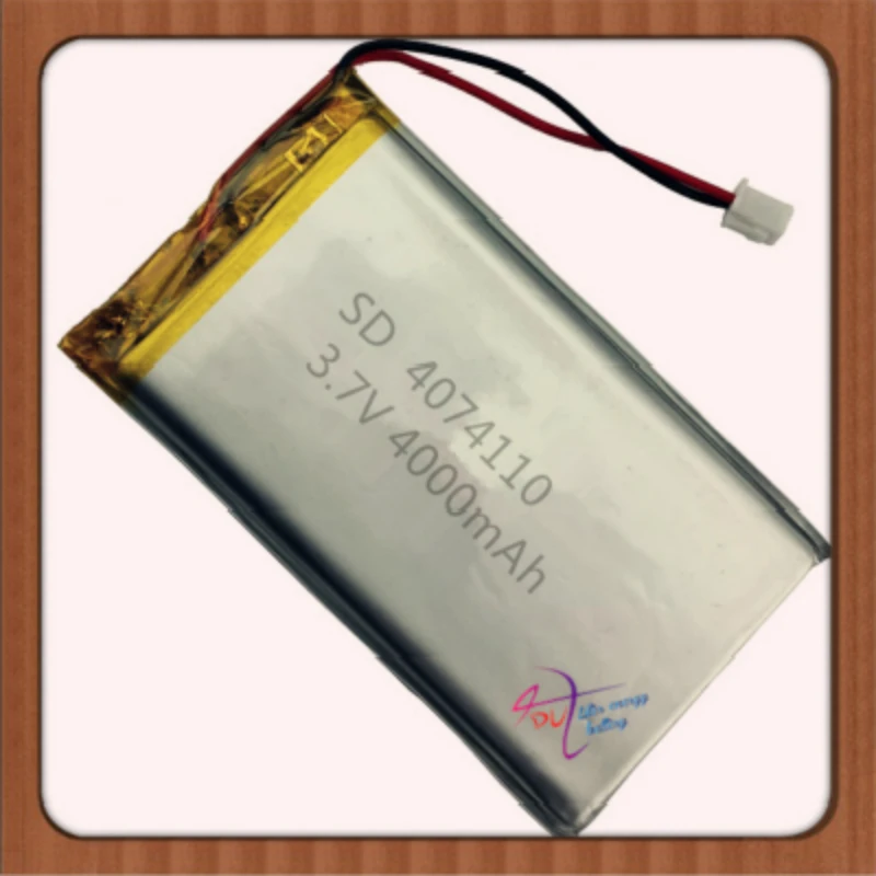 4000mAh XHR 2P 2 45 54 4074110 3 7 V литий полимерная батарея 4075110 навигатор видеомашина|lithium