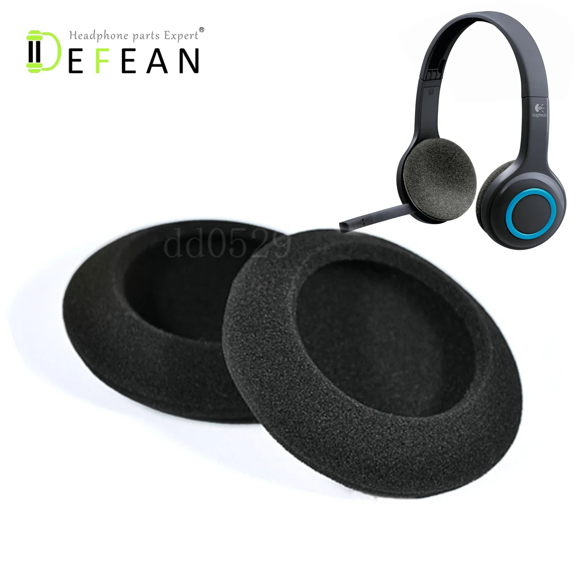 5 пар амбушюр Defean из пенопласта для Logitech H600 H 600 беспроводная гарнитура наушников 10