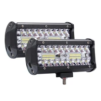 400w led bar offroad 3 rows 7inch 40000lm 6000k work light bar high bright driving lamp for offroad boat car tractor truck