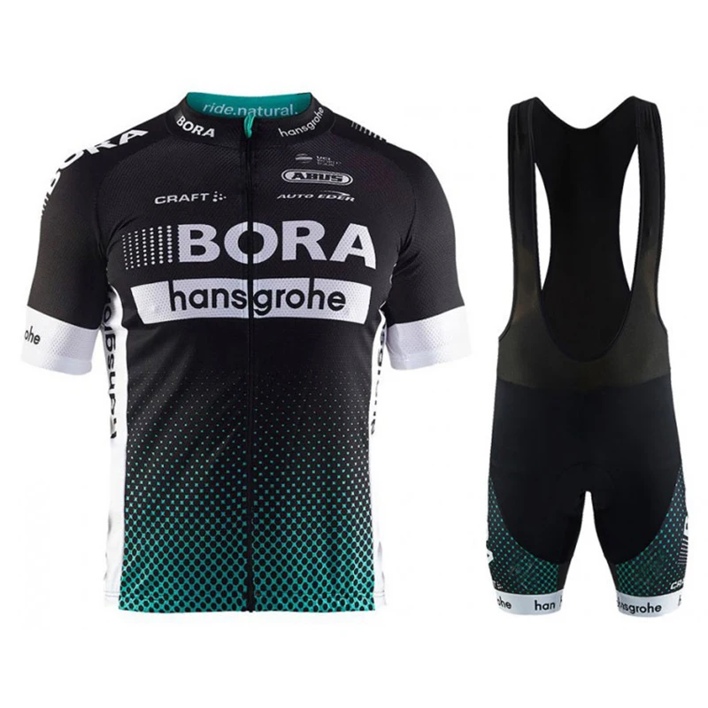 Дышащий 9D площадку Бора Велосипеды одежда с коротким рукавом набор мужчин team