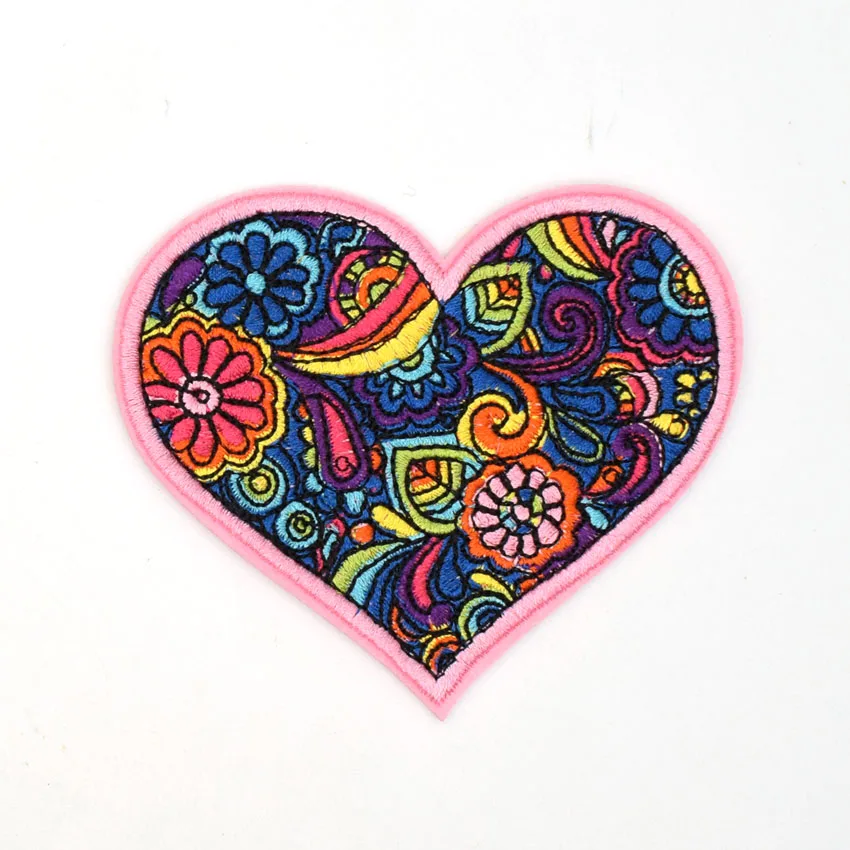 1 шт. наклейки на ткани с цветами радуги надписью Peace Heart Love вышивкой железные