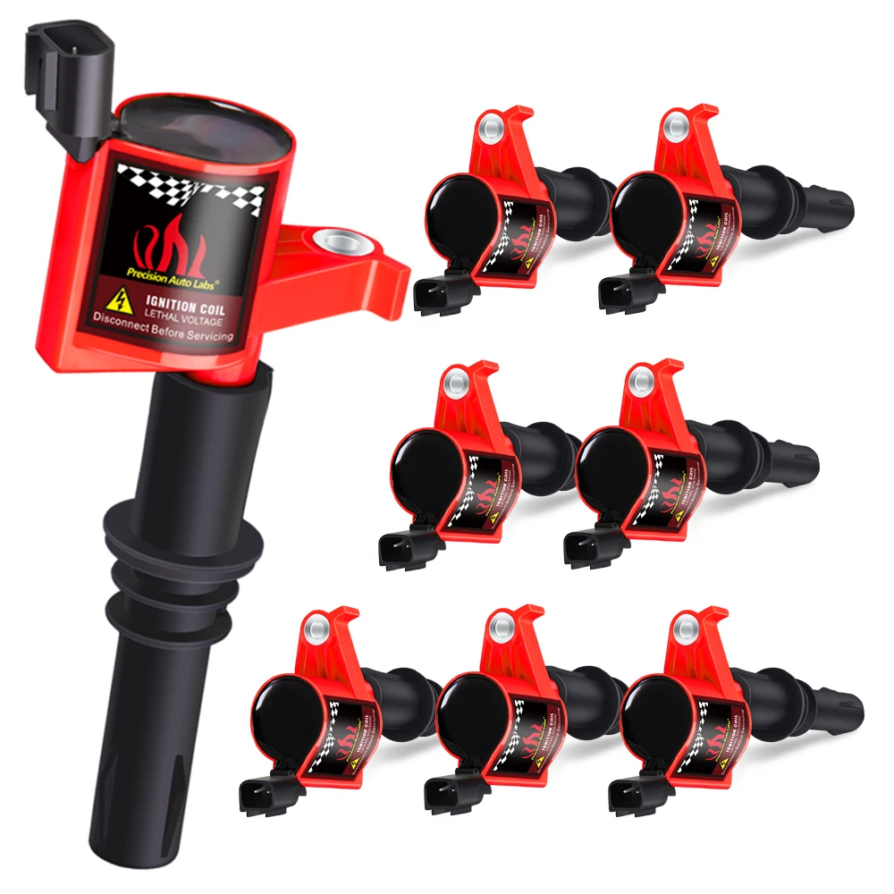 Precision Auto Labs 8 шт. красный катушки зажигания для Ford Lincoln Mercury V8 5.4L 4.6L F150 F250 Новый