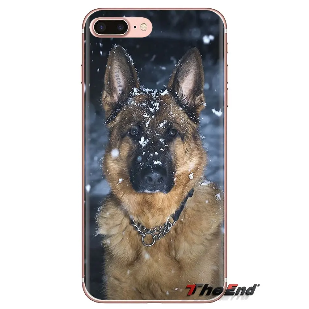 Soft Transparent Cases Covers For iPod Touch Apple iPhone 4 4S 5 5S SE 5C 6 6S 7 8 X XR XS Plus MAX German Shepherds Dog Puppy |