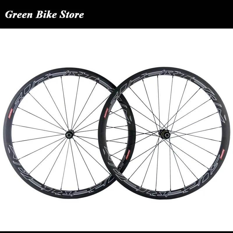 

Superteam 700C road bicycle 38mm carbon wheels clincher wheel carbon wheelset tubular basalt braking with DT240 hub Sapim Cx ray