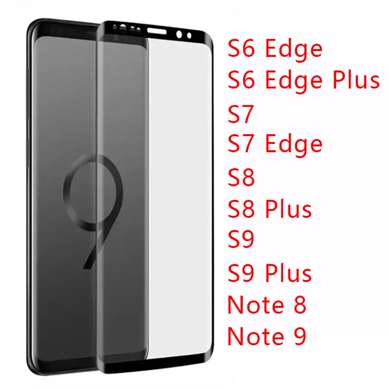 Защитный чехол из закаленного стекла для Samsung Note 9 8 S9 S8 Plus S7 S6 Edge не s 7 S 6|Бамперы| |