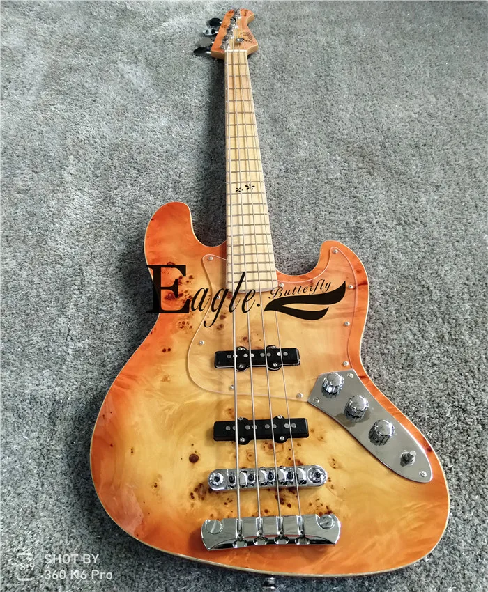 

Eagle. Butterfly electric guitar, electric bass custom shop four string JAZZ electric bass custom custom tree scarf with surface