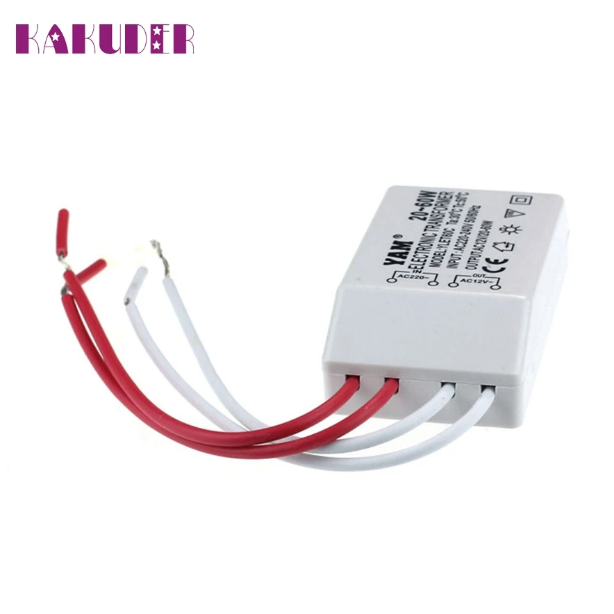 KAKUDER AC 220 В до 12 в 20 60 Вт галогенный светильник драйвер источник питания