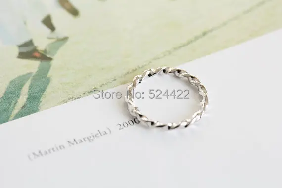 Бесплатная доставка 30 шт./лот уникальное короткое модное кольцо с витой веревкой