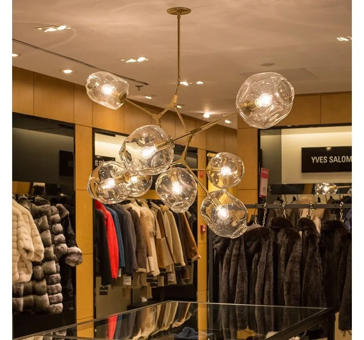 Люстра из ветрового стекла прозрачная Дымчатая серая янтарная Коньячная с