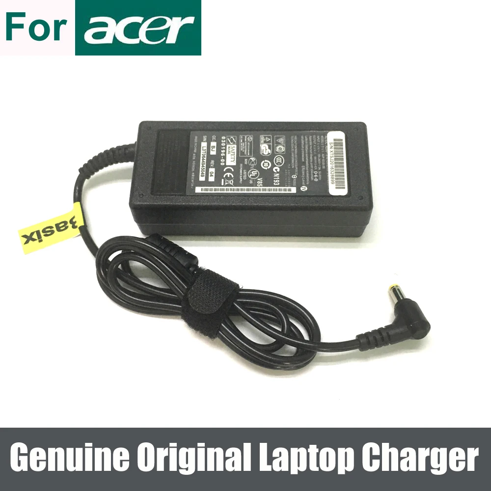 Подлинное оригинальное зарядное устройство 65 Вт AC адаптер для Acer Aspire 5510 5570 5580 7100