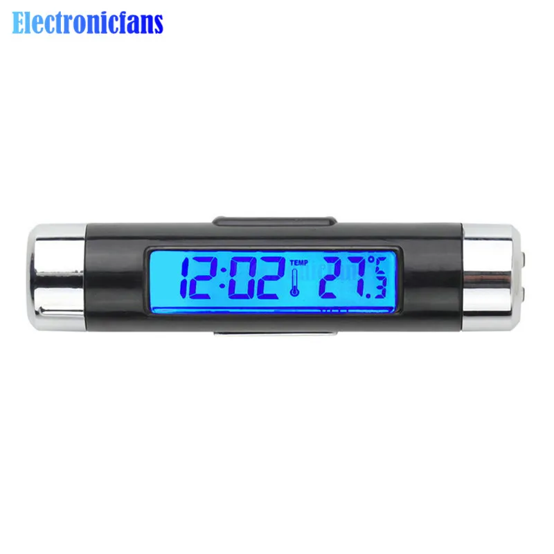2 в 1 автомобильный термометр с синей/подсветкой и ЖК дисплеем|clock electronic|clock digital