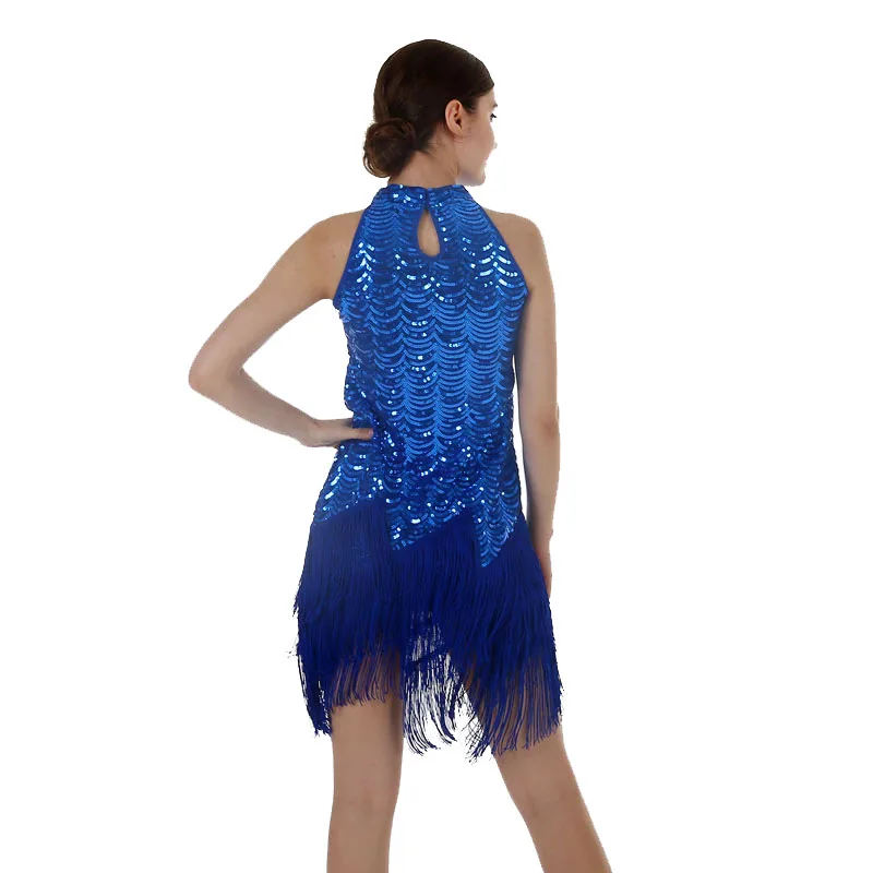 BLINGSTORY платья с блестками 1920s Great Gatsby блесток кисточкой одежда без рукавов Клубная платье с открытыми плечами летний халат Femme