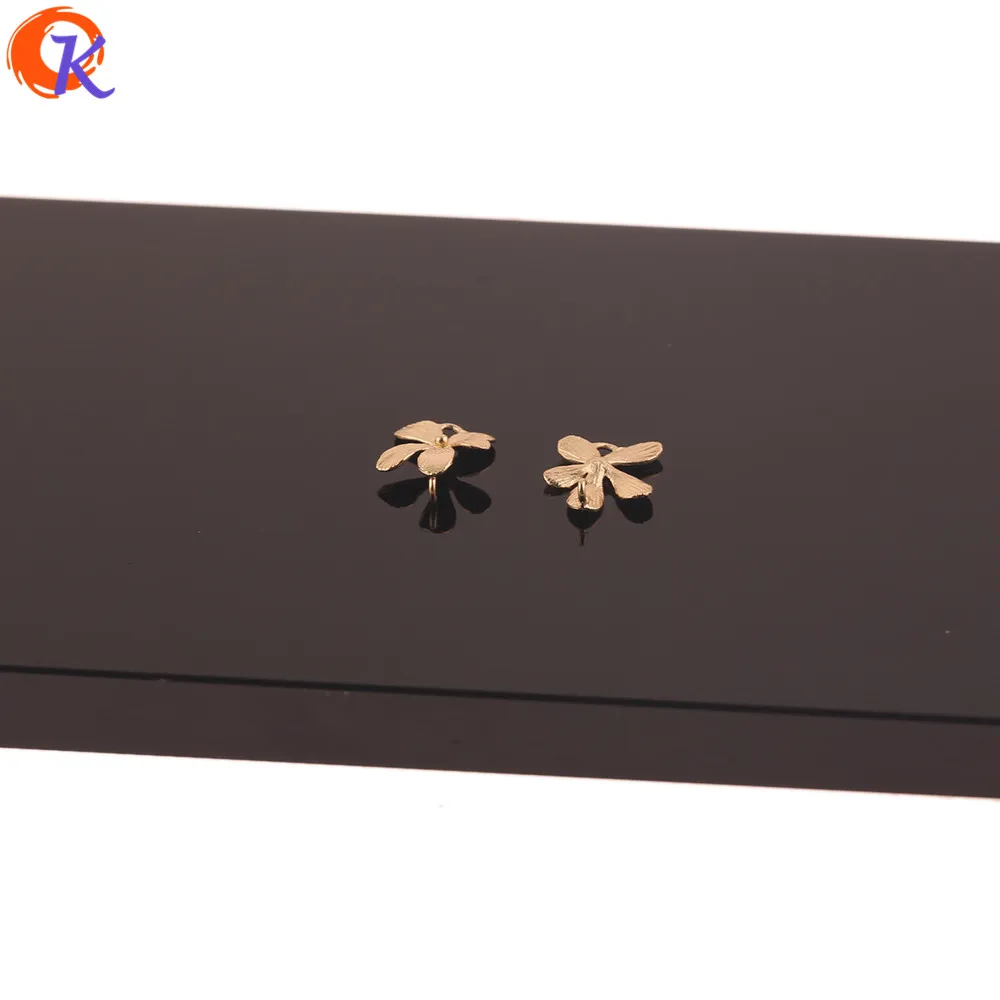 

Cordial Design 50Pcs 10*12MM Jewelry Accessories/Earrings Connectors/Flower Shape/Genuine Gold Plating/Hand Made/DIY Making