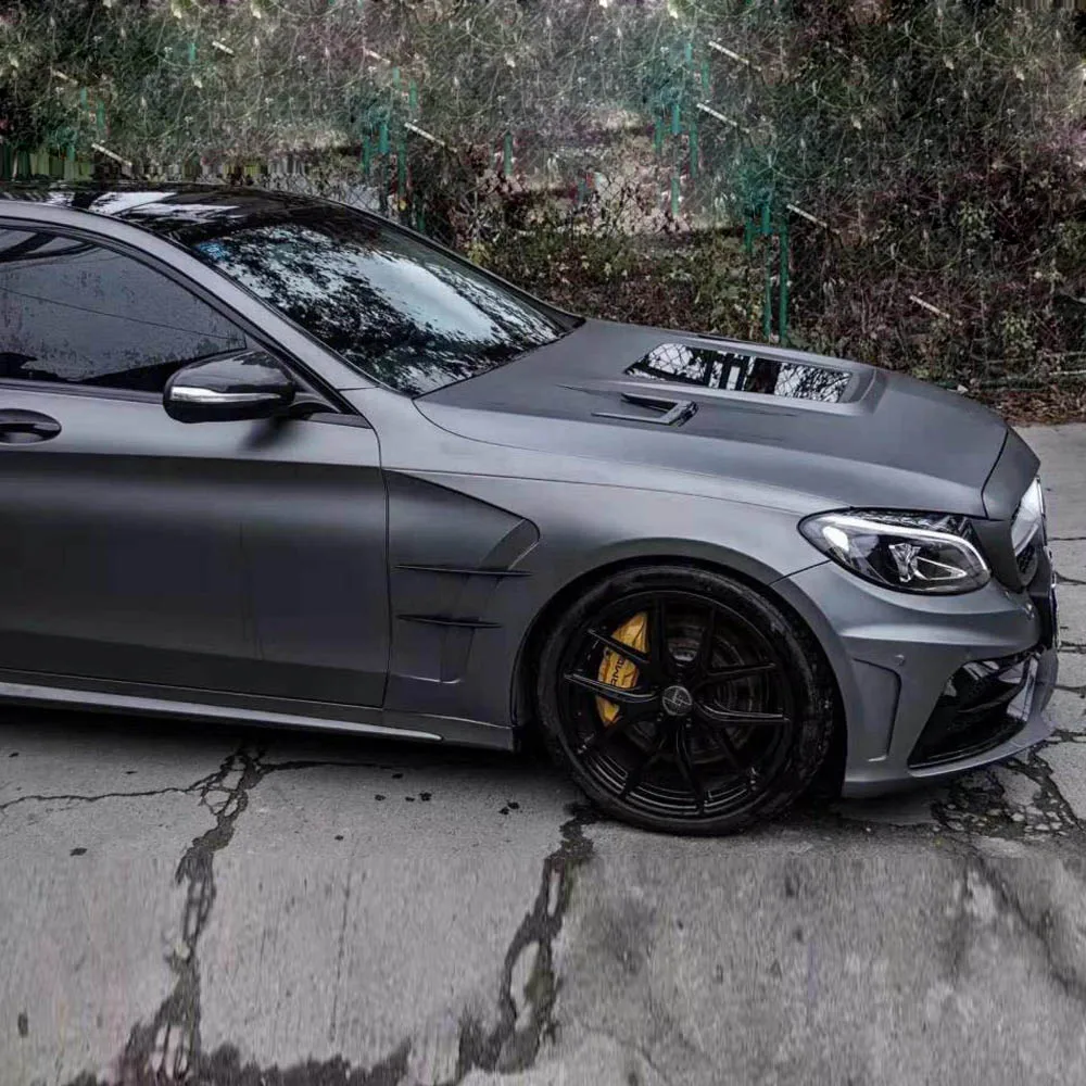 Передняя крышка капота из углеродного волокна Bodykit подходит для Benz C Class W205 C180 C200