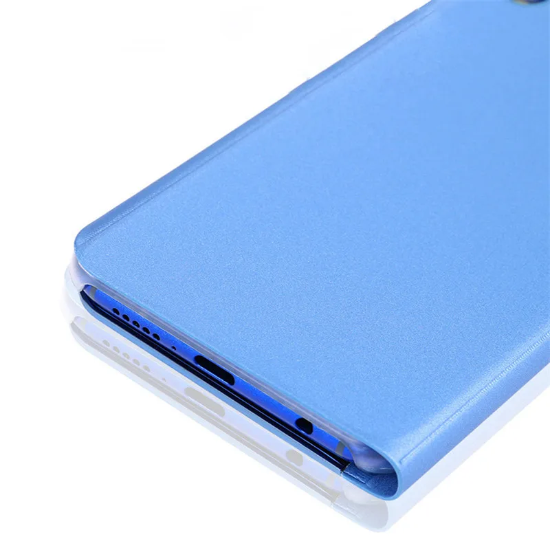 Ясно Smart View кожаный чехол с откидной крышкой для Xiaomi Redmi Note 7 5 Pro Red mi iPhone 6 Plus 8 9 SE 5X A1