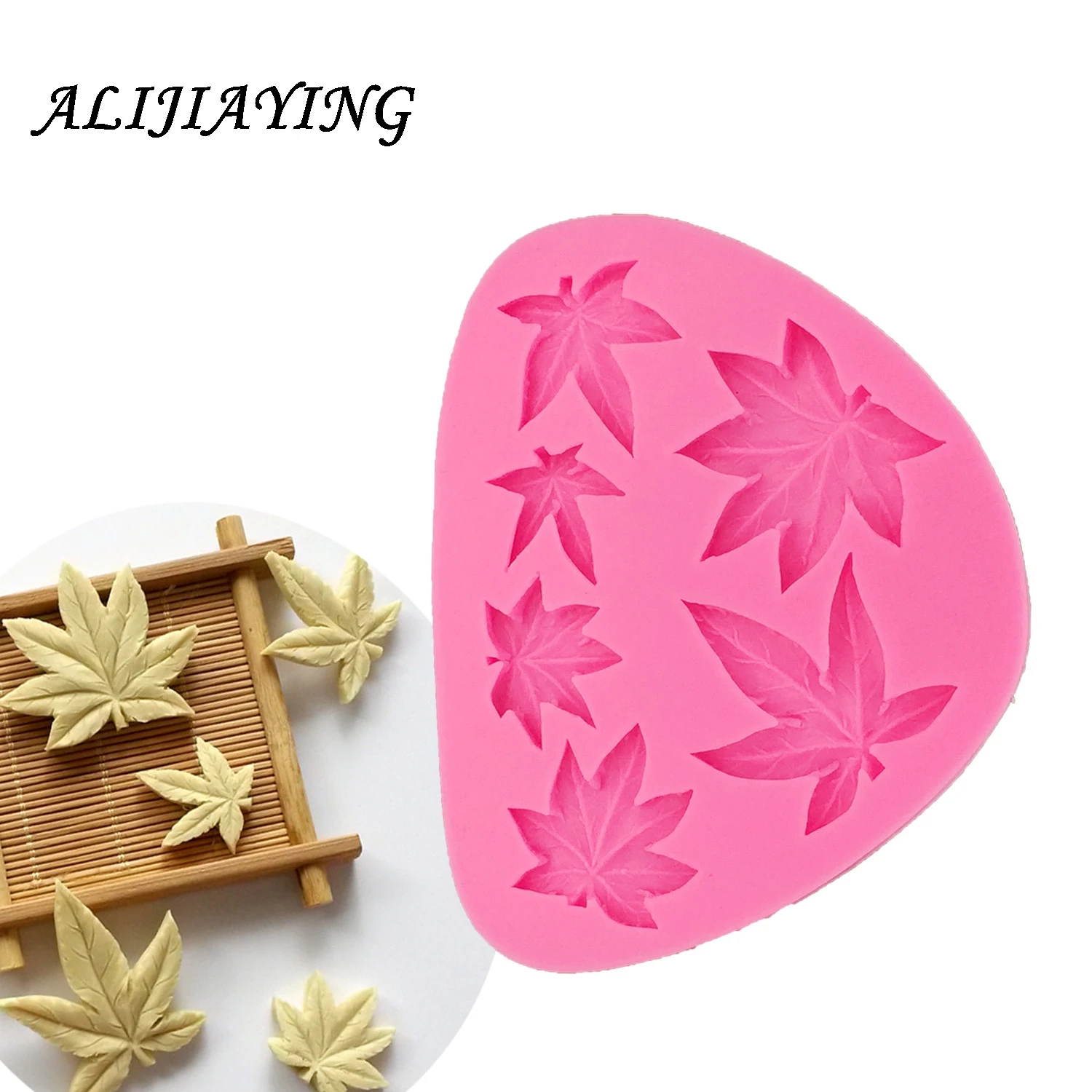 

1Pcs DIY Maple Leaf Cupcake Silicone Baking Mold Christmas Fondant Cake Decorating Tools Gumpaste Chocolate Clay Molds D0759