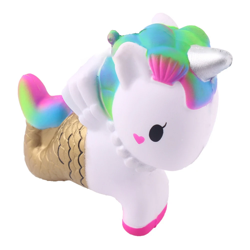 Smooshy Mushy Mermaid Unicorn Squishy Toy антистресс милые слизи Squeeze игрушки медленный рост снятие