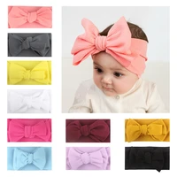 2019 big bowknot baby headbands knotted infants headwraps toddler girls turban bebe hair bows hair accessory