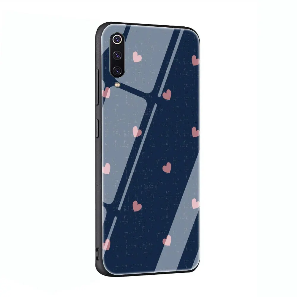 G6 Чехол из закаленного стекла с милым розовым сердцем для Xiaomi 8 Lite A1 A2 9 Redmi Note 5 6 7 Pro 6A 4X F1 - Цвет: G6