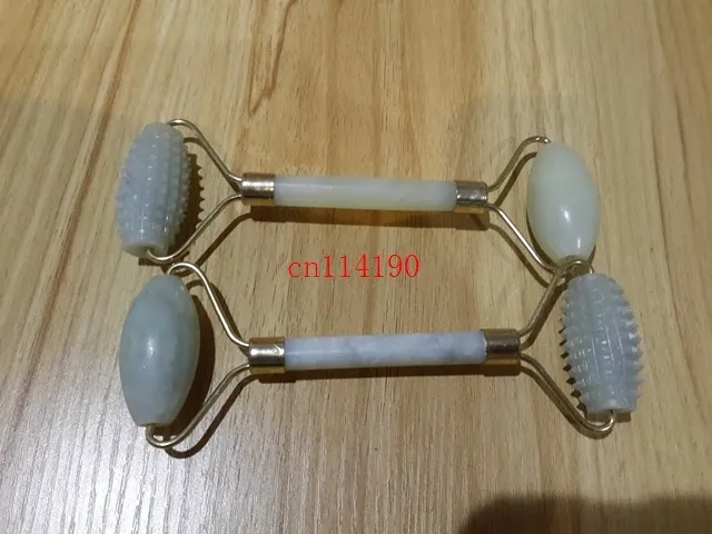 Нефритовый роллер для массажа лица и шеи 100 шт./лот бесплатная доставка