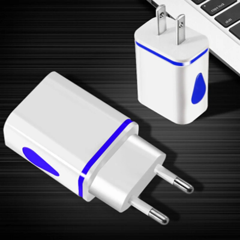 Универсальное зарядное устройство USB настенное 5V2.1A портативный дорожный адаптер