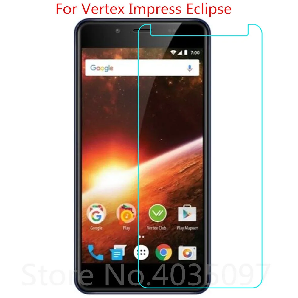 9H закаленное стекло для Vertex Impress Eclipse на телефон защитная пленка стекло|Защитные